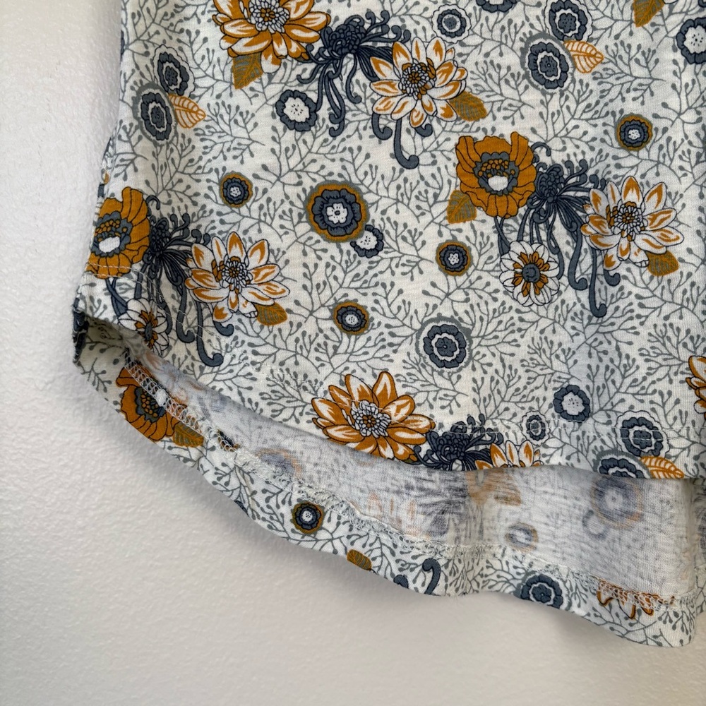 NWT Lucky Brand Blue Floral Blouse Size Small - Picture 5 of 12